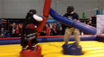 Jousting at ECA's PAX East booth