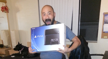 Lucky winner of a PS4 from ECA